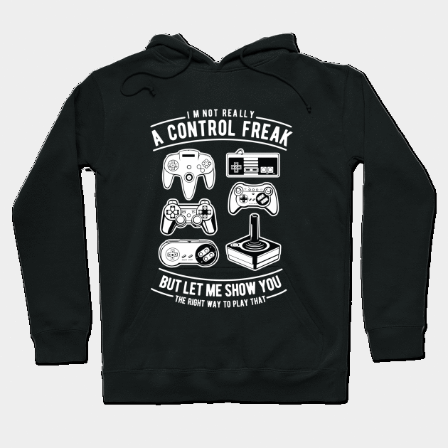 A Control Freak,Video Games,Internet Games Hoodie by khalmer